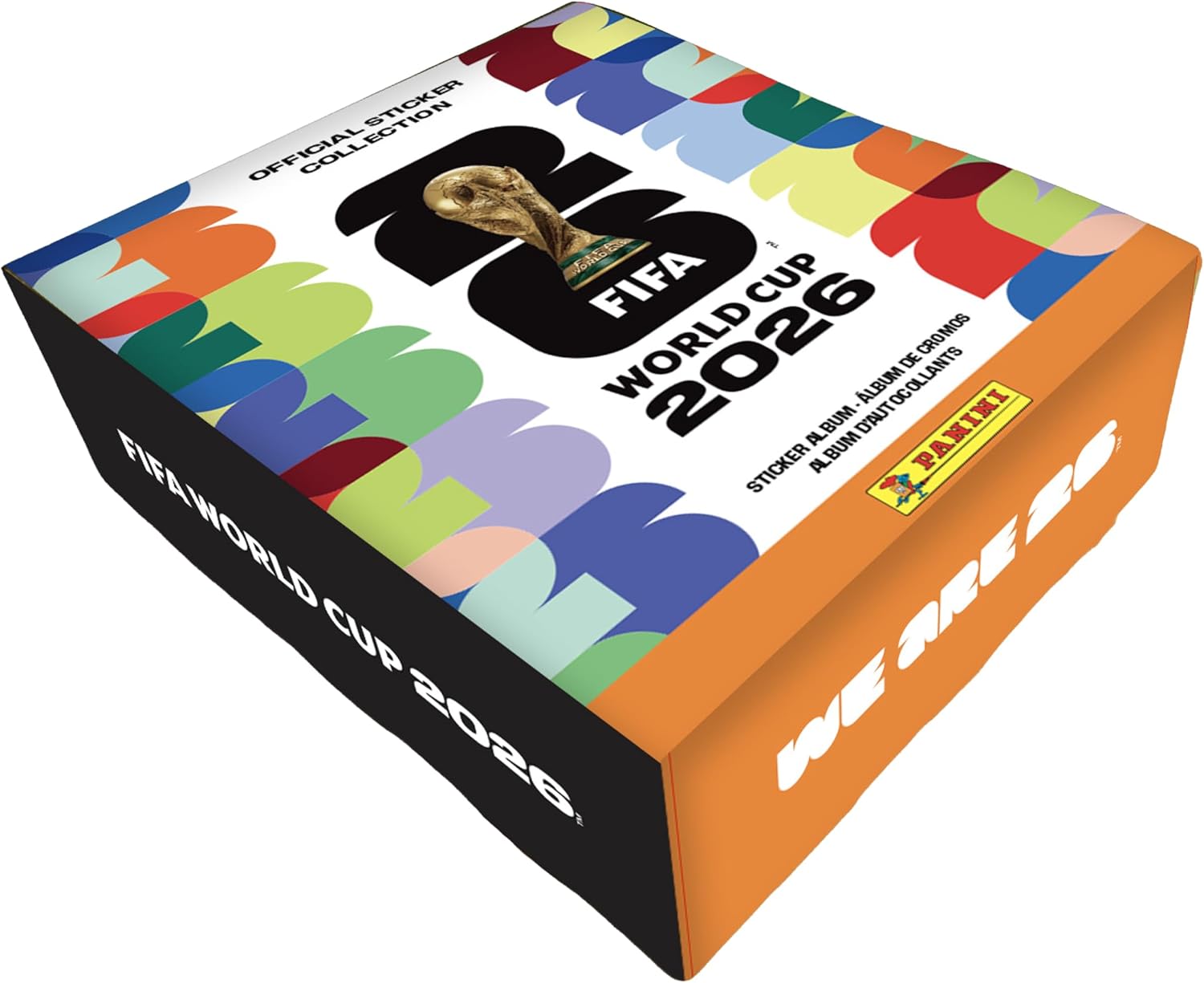 Panini FIFA World Cup 2026 Sticker Collection – Exclusive Collectors Bundle with Hardcover Album & Tin (50 Sticker Packs, 736 Players)