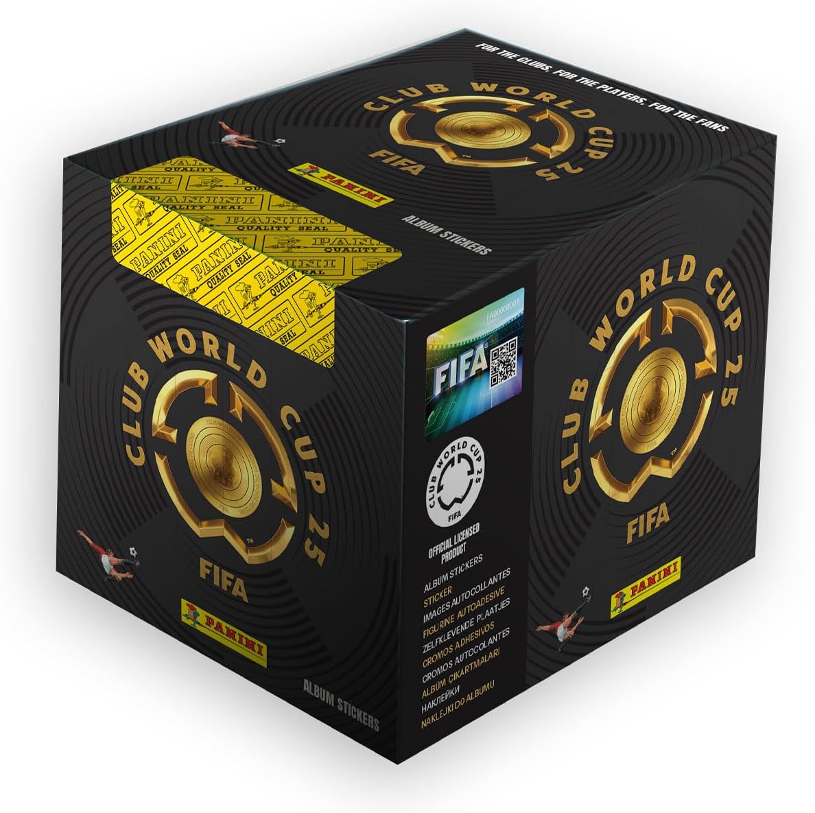 Panini FIFA Club World Cup 2025 Sticker Collection – Box of 50 Bags, 250 Stickers (All 32 Teams incl. Bayern Munich & Dortmund)