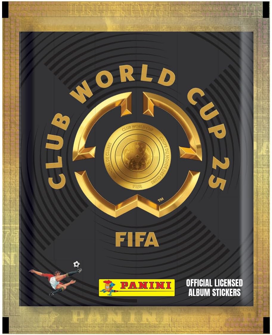 Panini FIFA Club World Cup 2025 Sticker Collection – Box of 50 Bags, 250 Stickers (All 32 Teams incl. Bayern Munich & Dortmund)