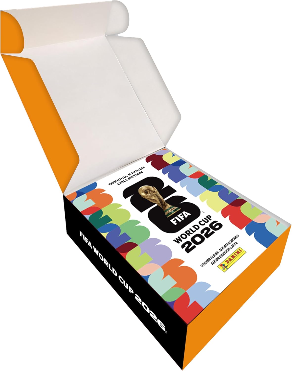 Panini FIFA World Cup 2026 Sticker Collection – Exclusive Collectors Bundle with Hardcover Album & Tin (50 Sticker Packs, 736 Players)