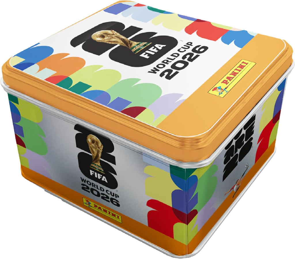 Panini FIFA World Cup 2026 Sticker Collection – Exclusive Collectors Bundle with Hardcover Album & Tin (50 Sticker Packs, 736 Players)