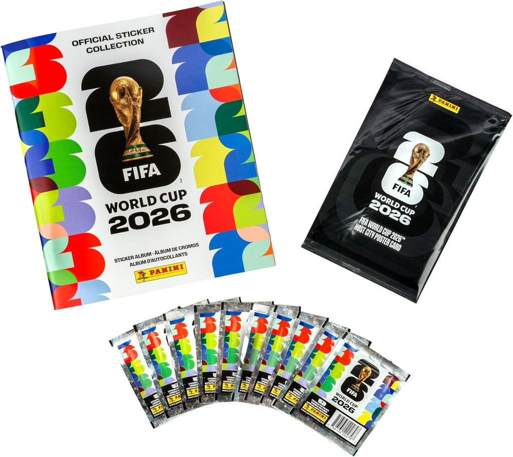 Panini FIFA World Cup 2026 Sticker Exclusive Box – Official Soccer Trading Cards Collector Pack