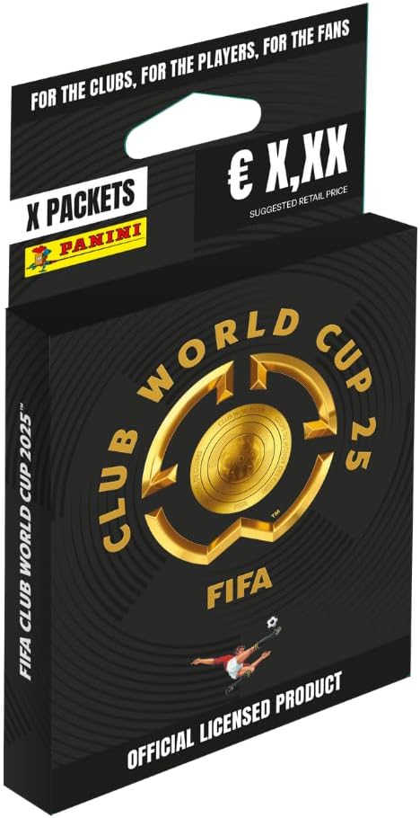 Panini FIFA Club World Cup 2025 Sticker Collection – Eco-Blister with 550 Stickers & 72-Page Album (All 32 Teams, 100 Special Foil Stickers)