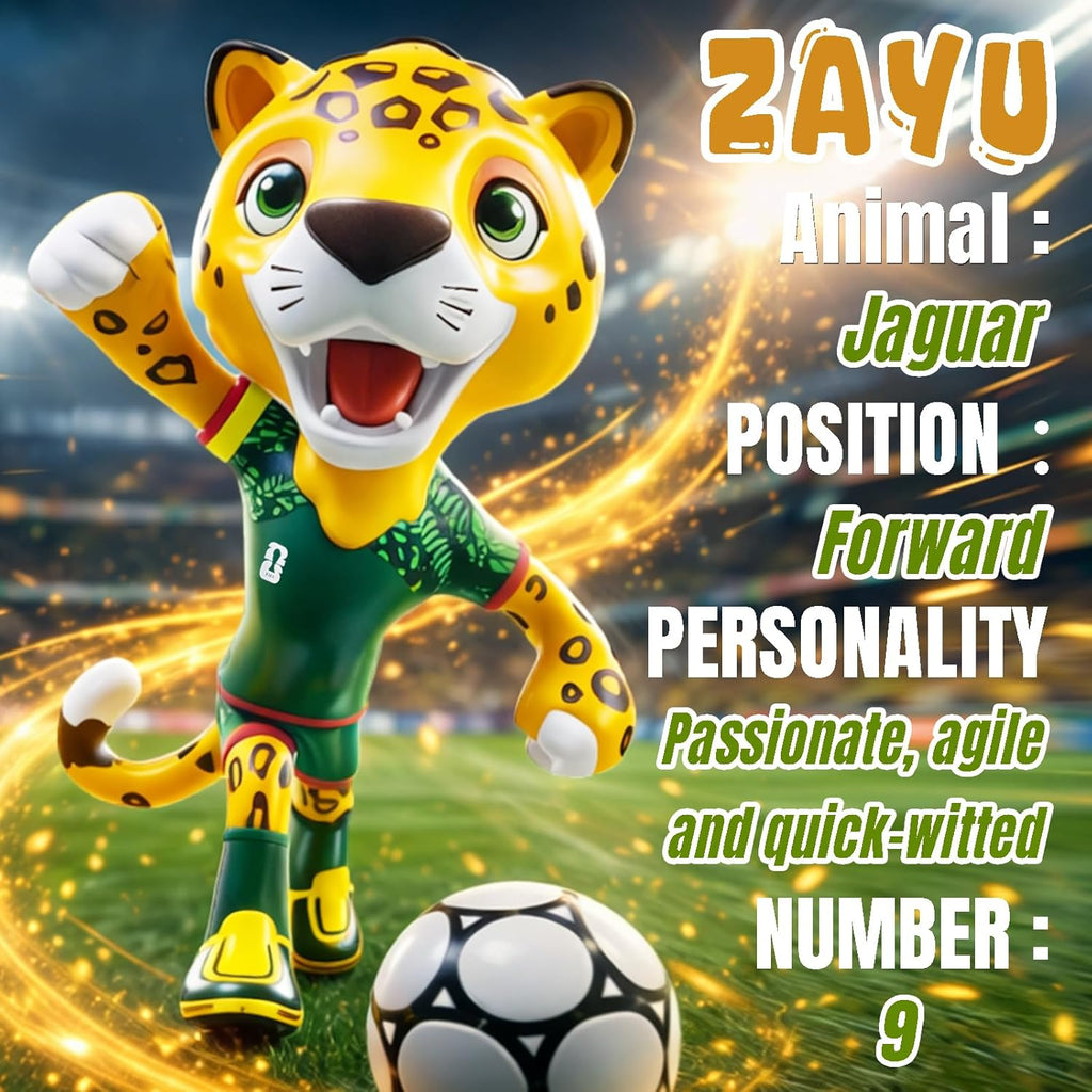 FIFA World Cup 2026 Mexico Mascot Zayu Figurine – Personalized Laser Engraved Display Statue with Acrylic Dome (10.3", Officially Licensed)
