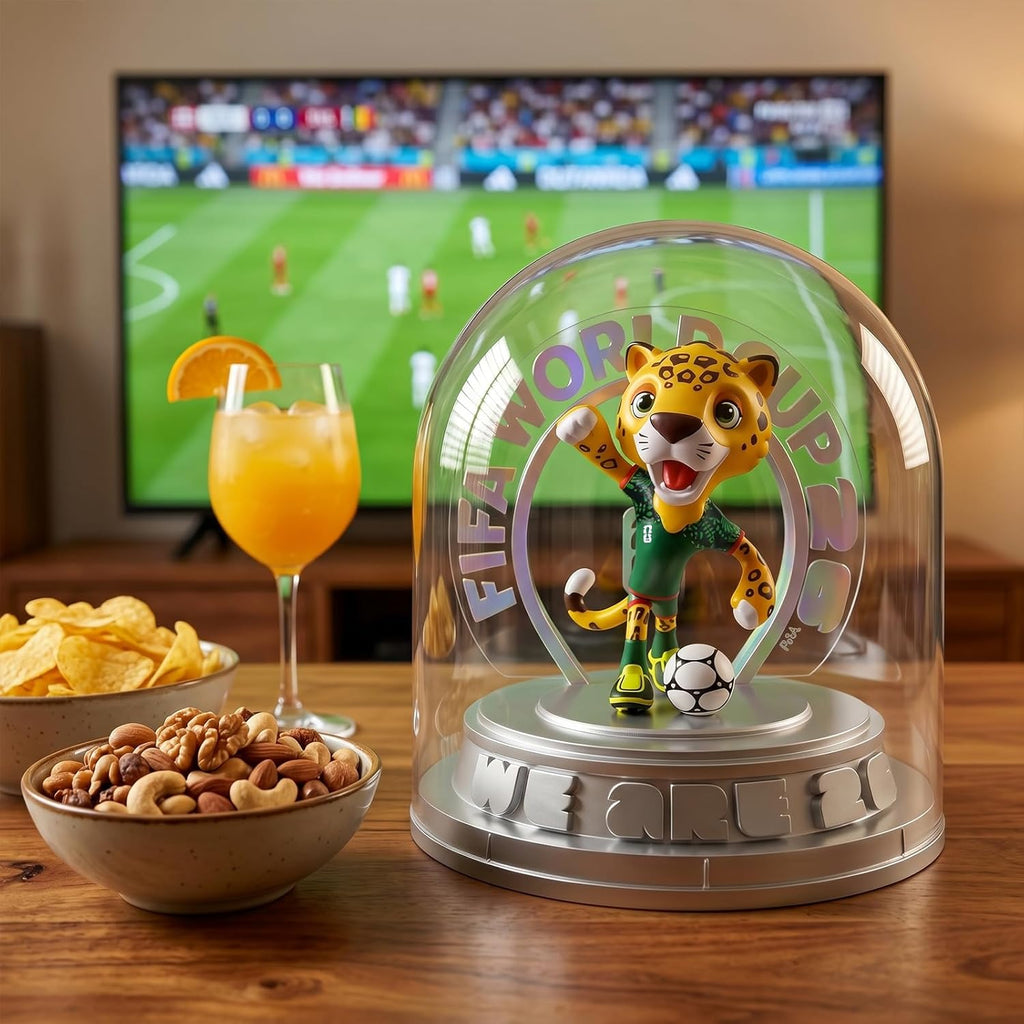 FIFA World Cup 2026 Mexico Mascot Zayu Figurine – Personalized Laser Engraved Display Statue with Acrylic Dome (10.3", Officially Licensed)